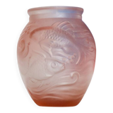 Art Deco vase by Souchon Neuvesel with a fish design.