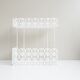 White metal shelf