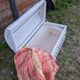 Vintage wicker chest shabby chic