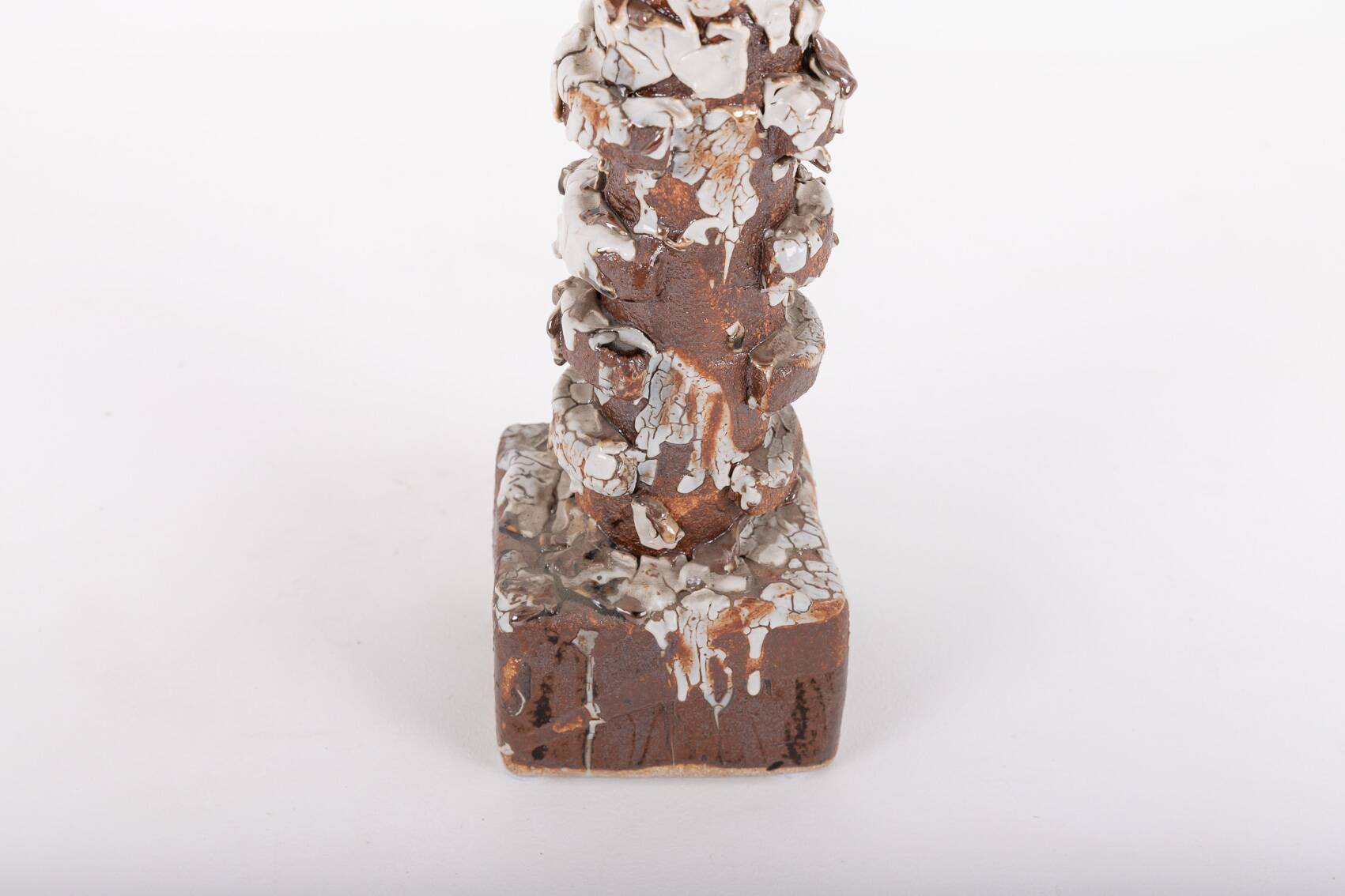 Sculpture artistique unique en céramique émaillée, Sicile