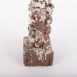 Unique glazed ceramic art sculpture, Sicily