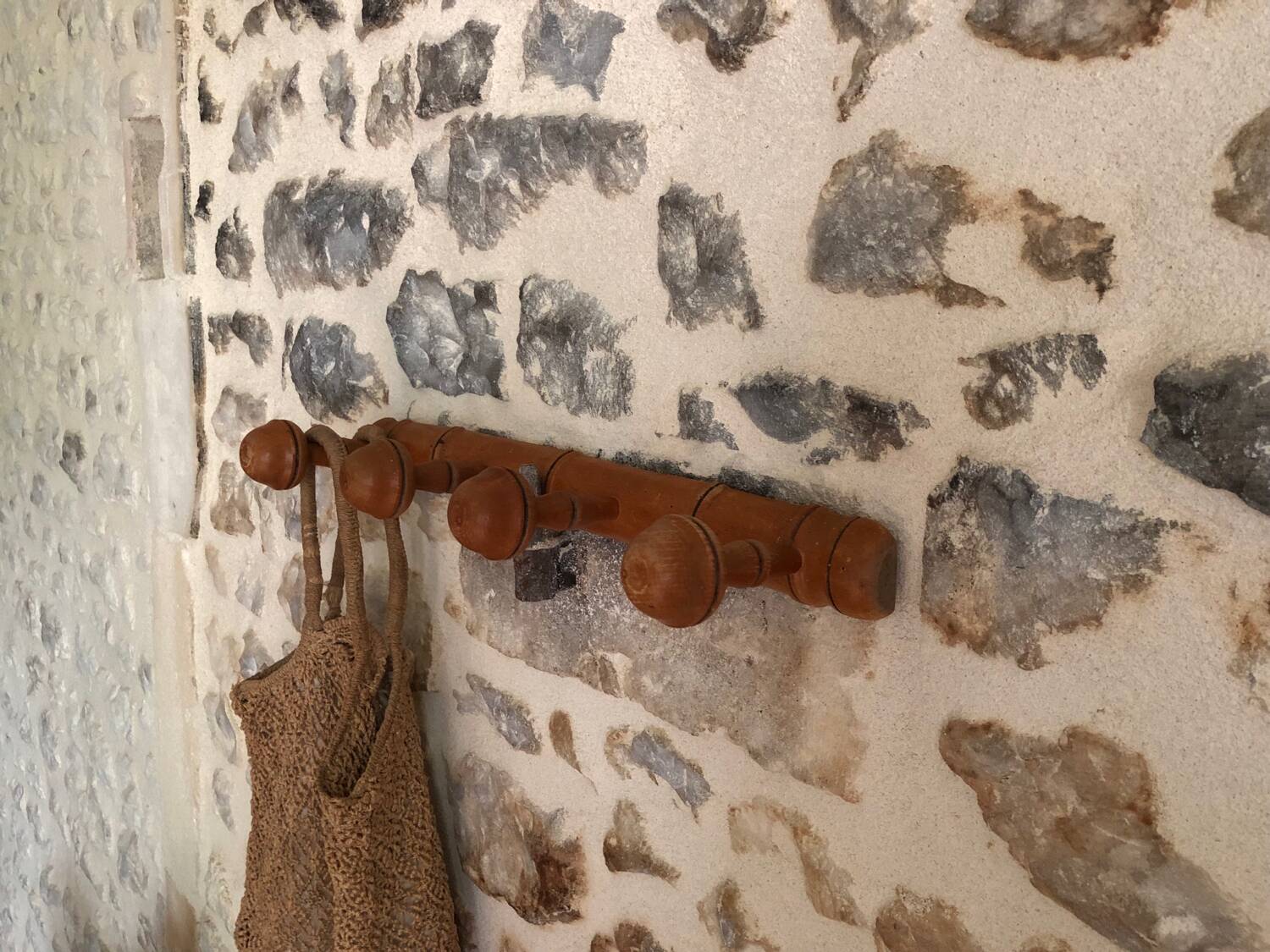 Antique wooden coat hook