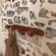 Antique wooden coat hook