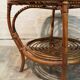 Table basse rotin années 60