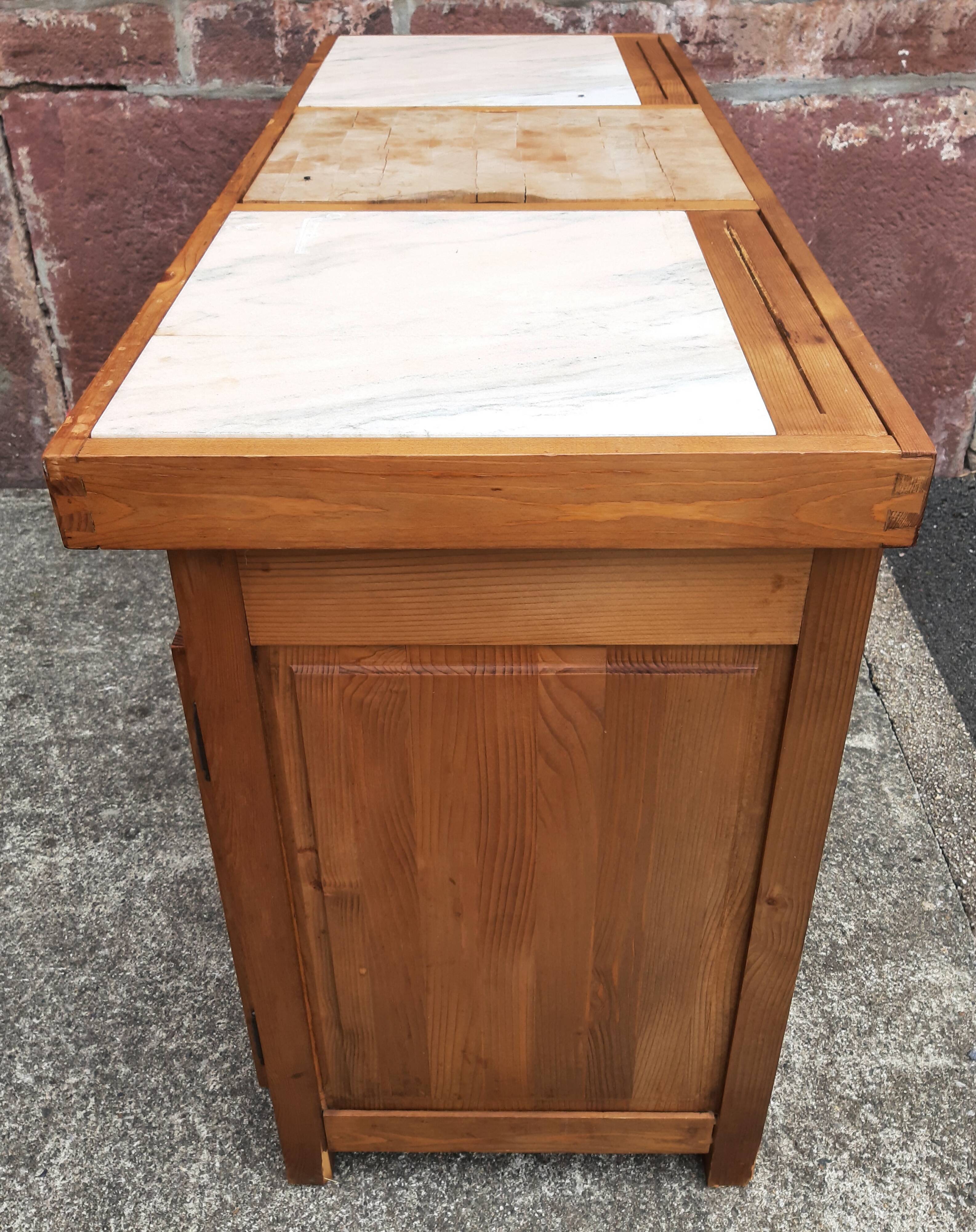 Buffet de cuisine - Billot - Table de boucher
