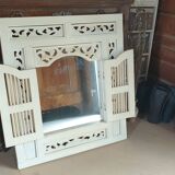 Mirror frame with door - North African moucharabieh style - 20th century