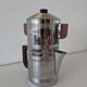 Mokavar metal and wood percolation coffee maker