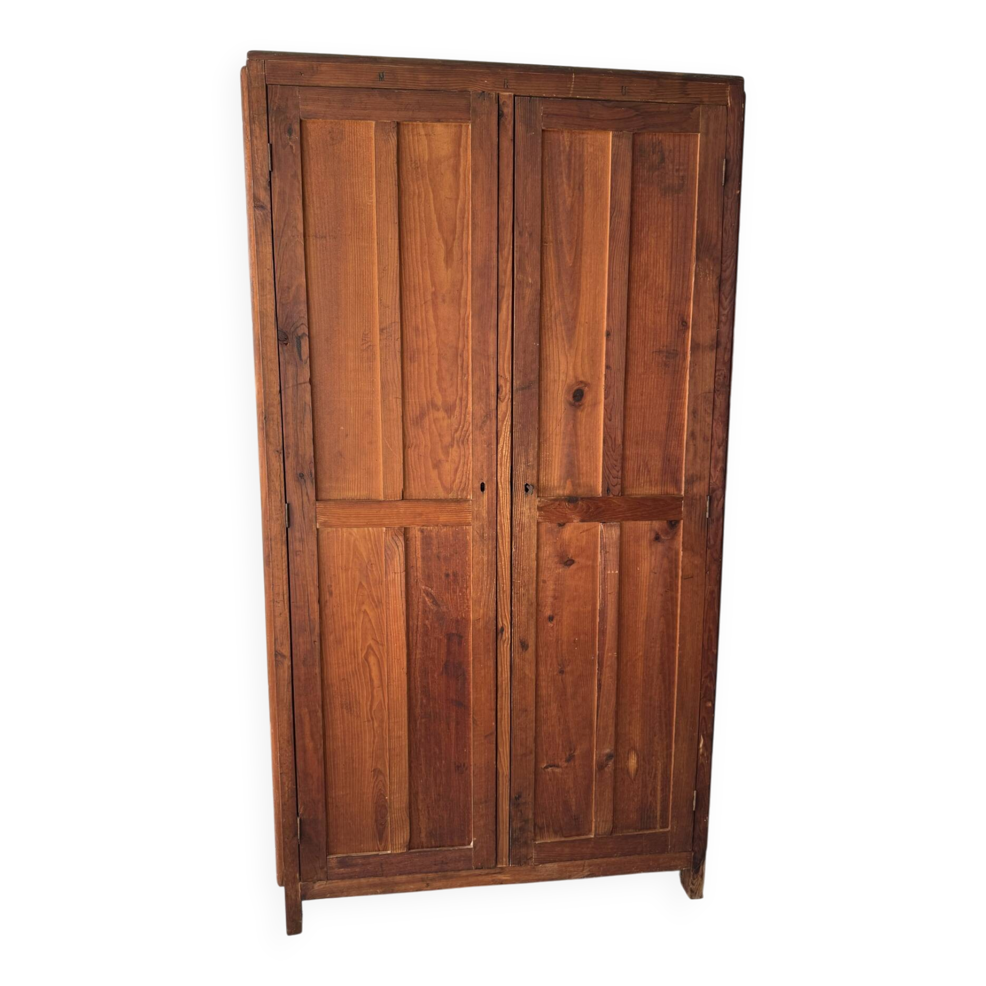 Antique pine wardrobe - Parisian vintage style