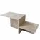 Table basse en travertin « escalier »