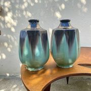 Pair of Art Deco ceramic vases from around 1930.