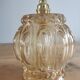 Vintage globe wall lamp in molded glass
