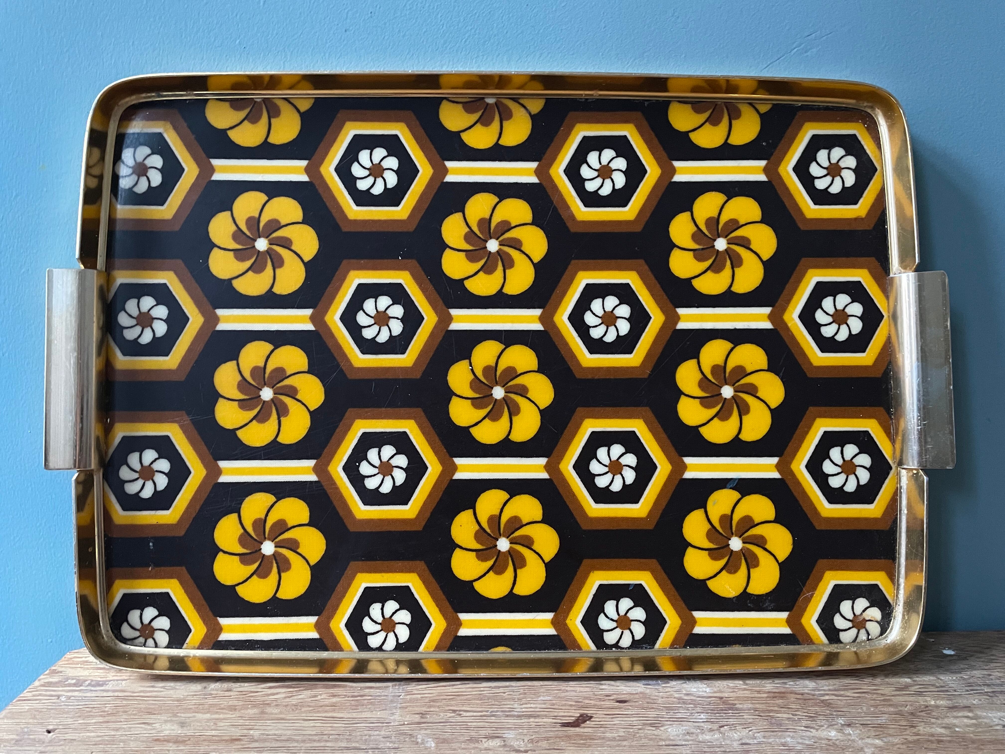 Vintage kitchen tray 1970