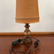 Vintage turned foot lamp