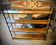 Low freestanding wooden and metal bookshelf, Omnia style – 1960