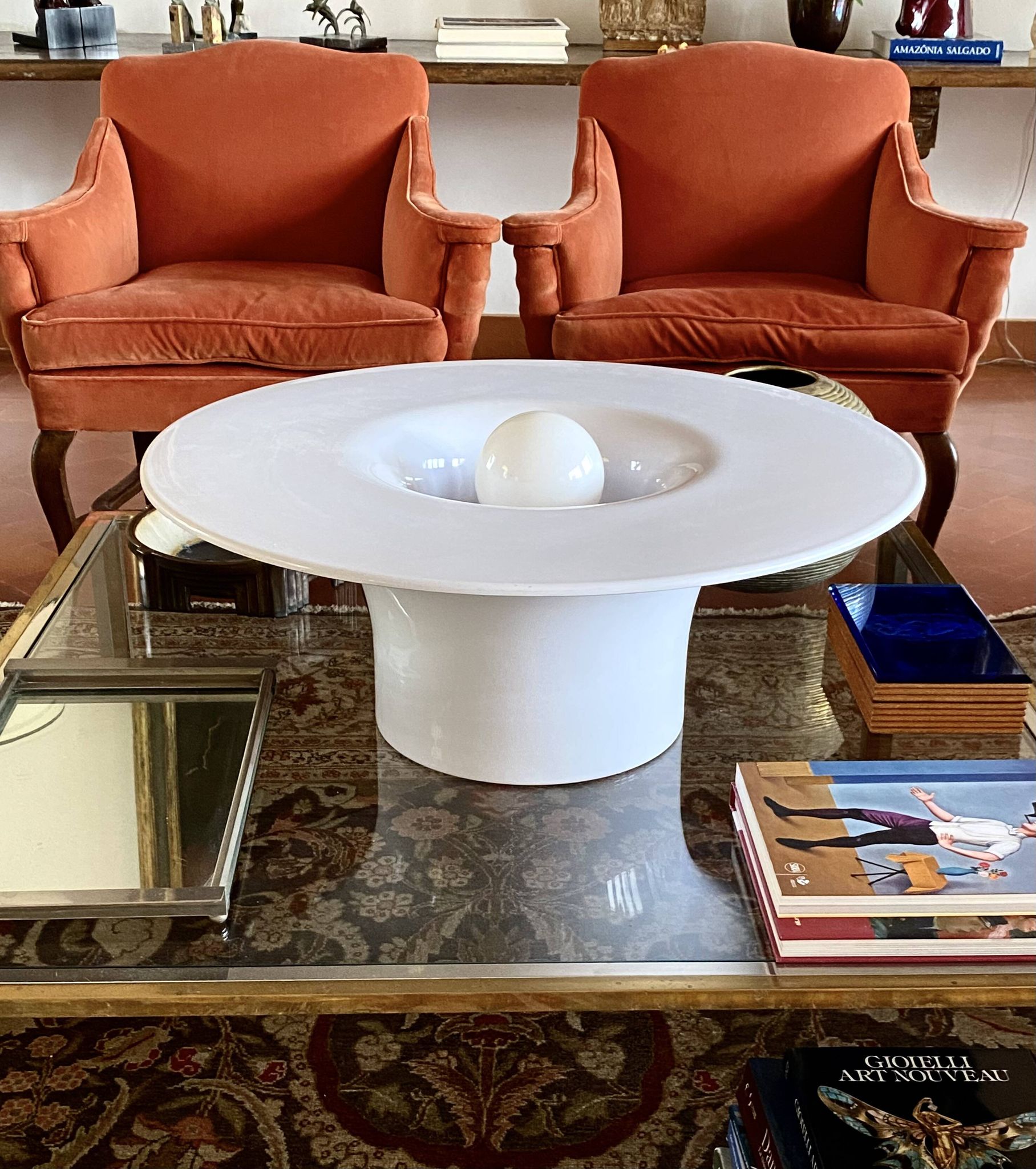Lampadaire / lampe de table Space Age, Angelo Mangiarotti Italie années 1960