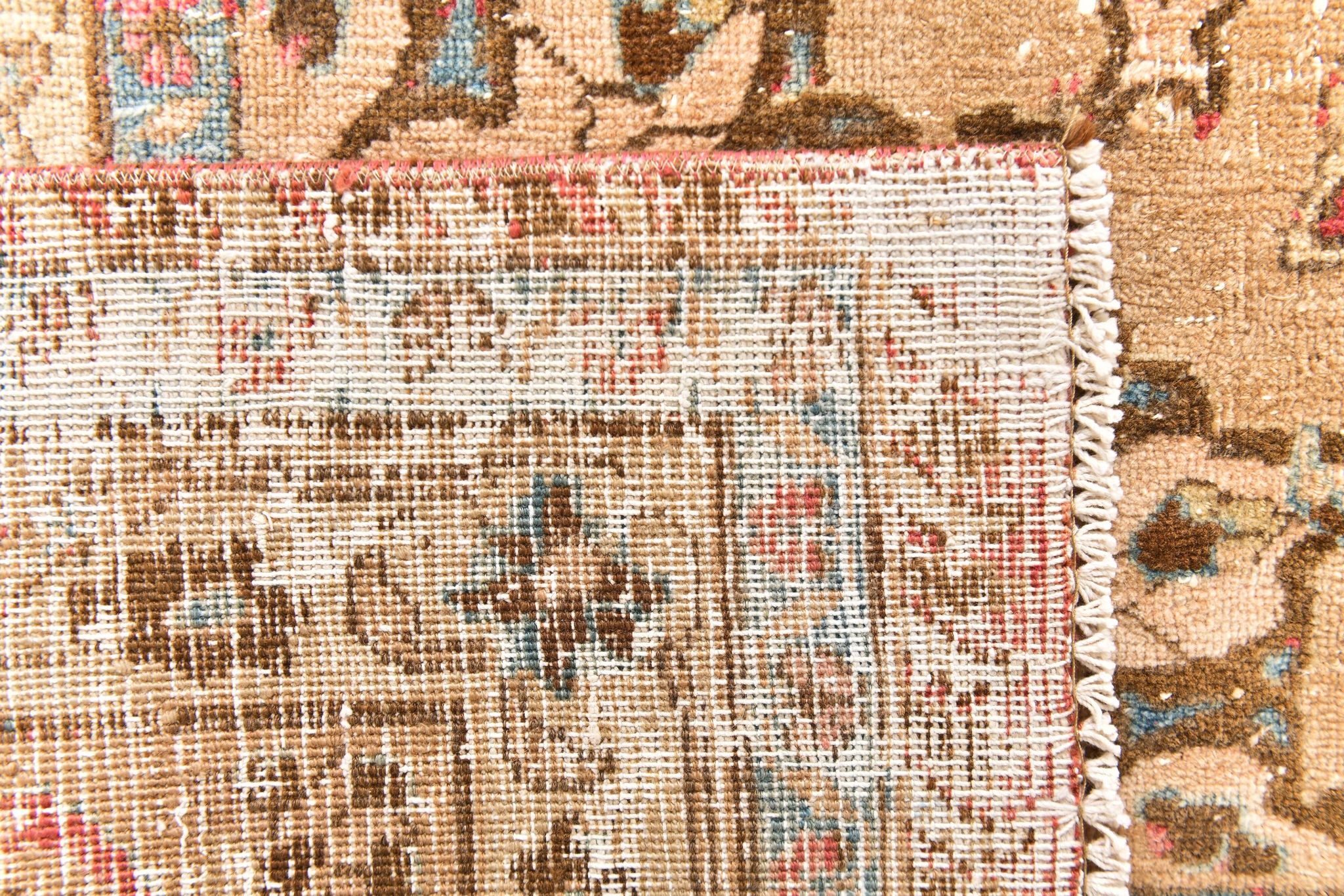 9x12 Pale Red & Cream Classic Persian Rug, 279x374Cm
