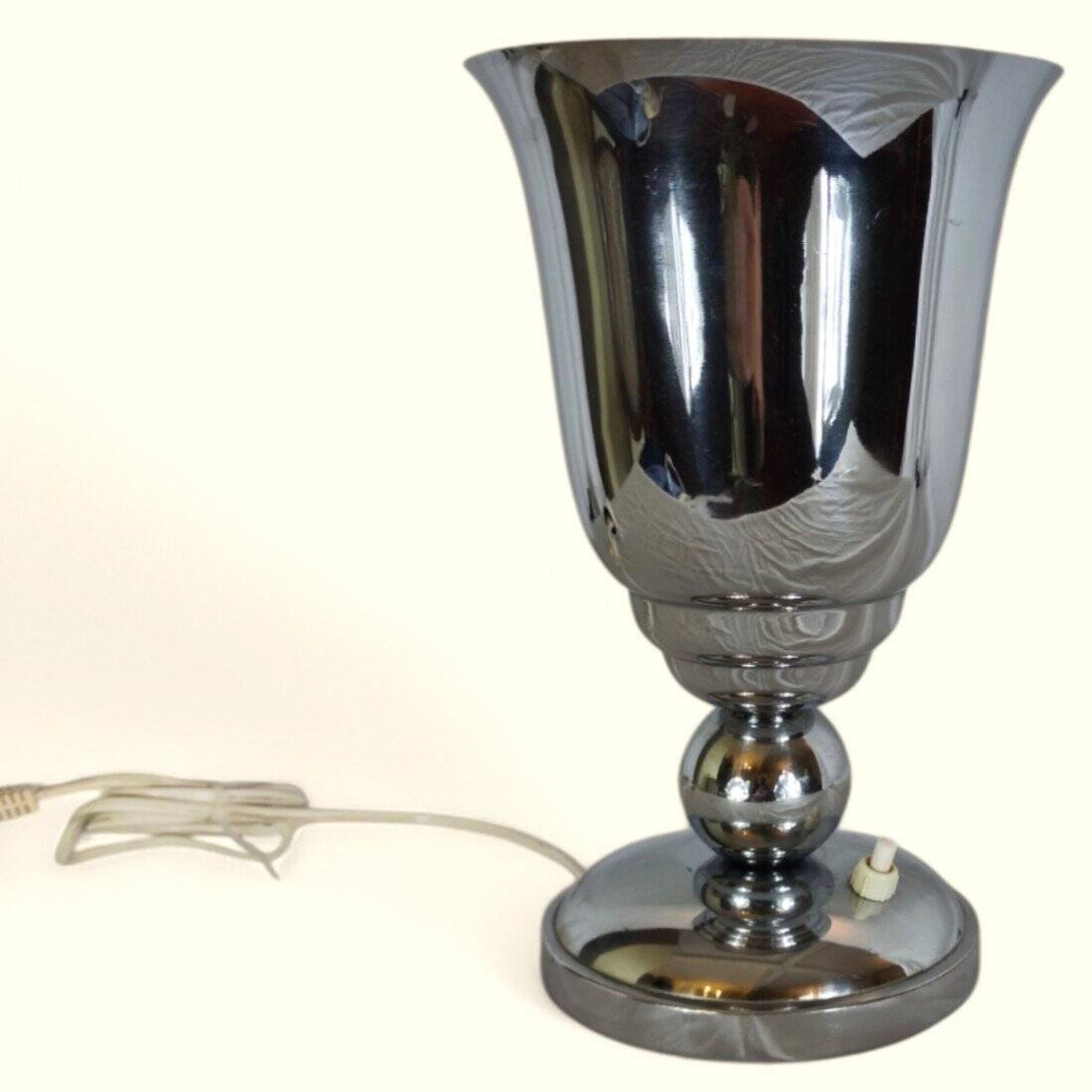 Art Deco / Modernist Chrome Basin Lamp - 1920-1940