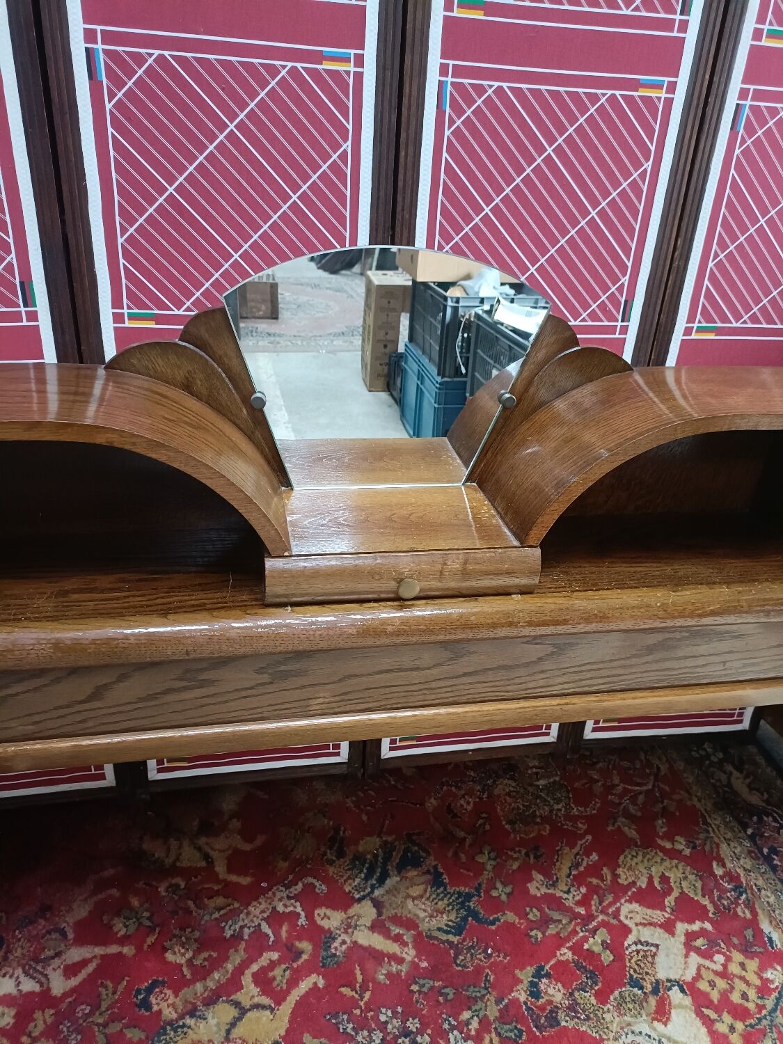 Cosy ou tête de lit Art-déco, années 50, vintage