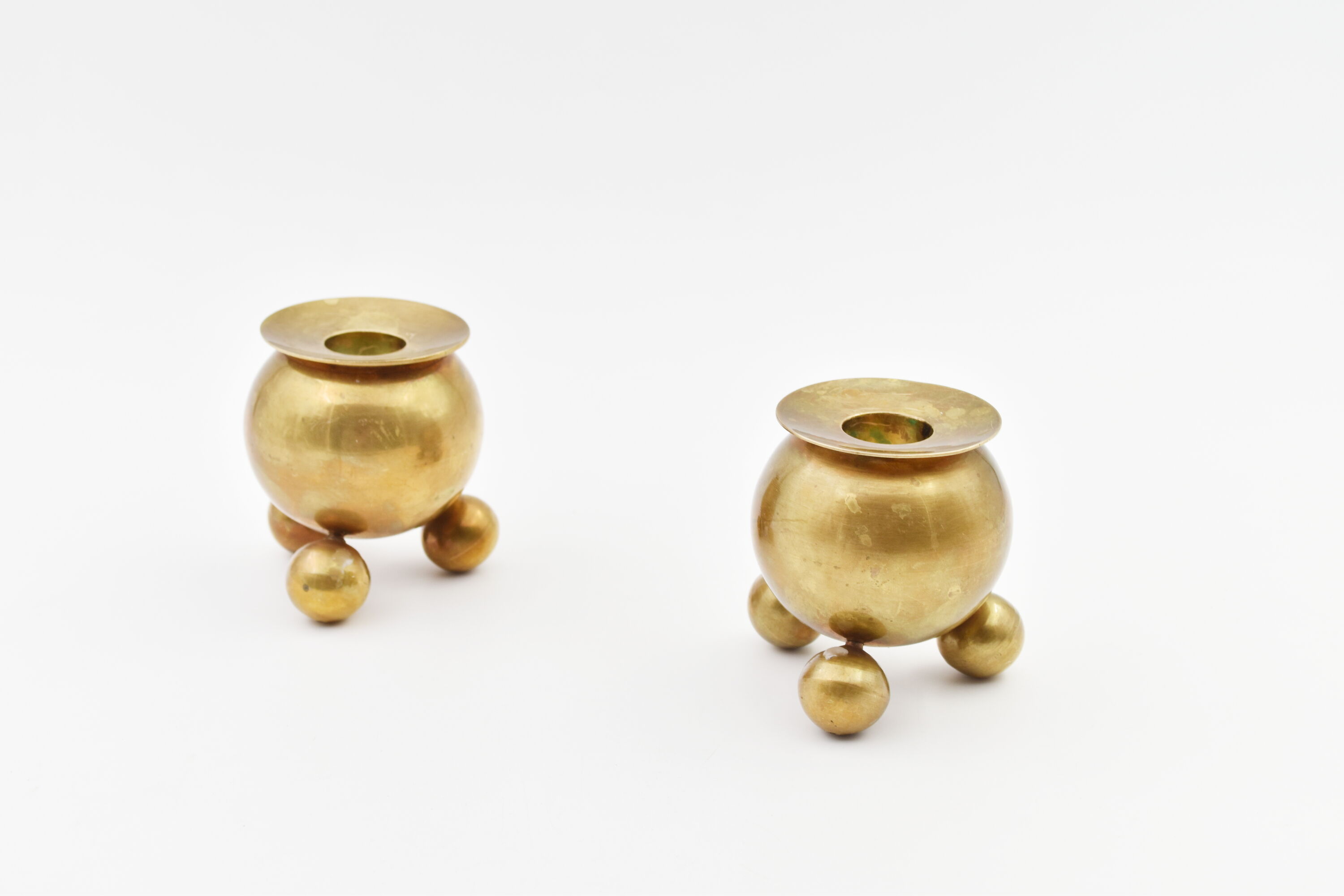 Pair of vintage brass candlesticks