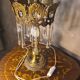 Lampe en bronze et laiton à pampilles en verre, 1960-70