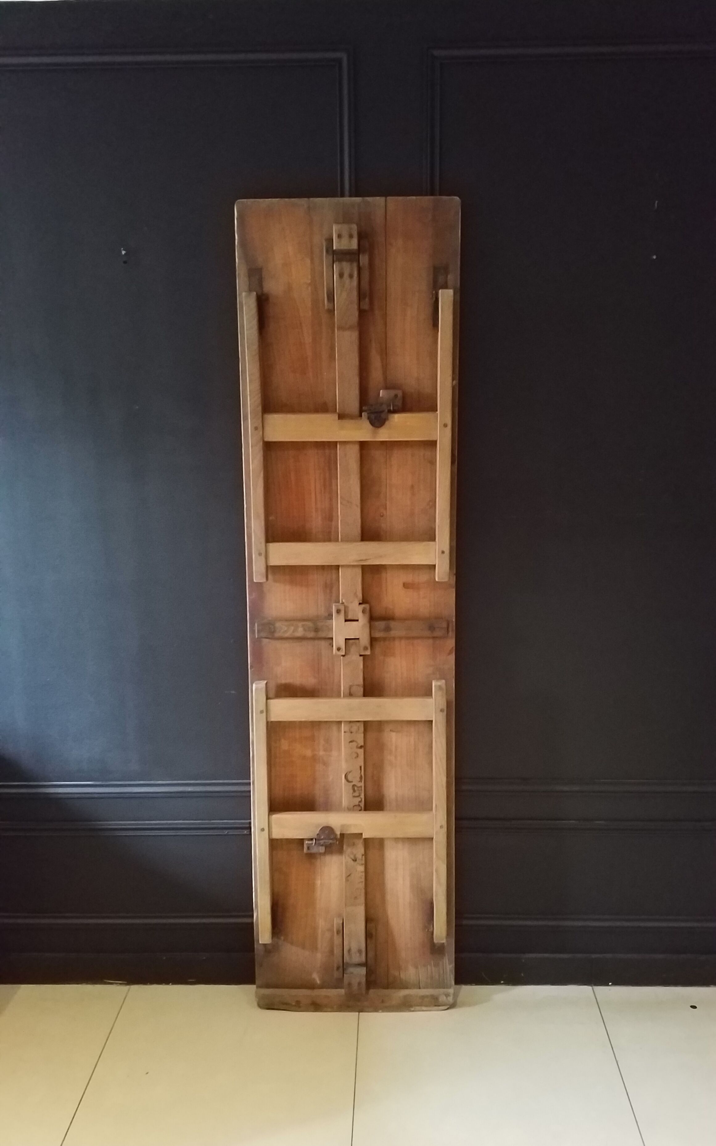 Folding brewery table