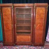 Louis XVI style bookcase in marquetry