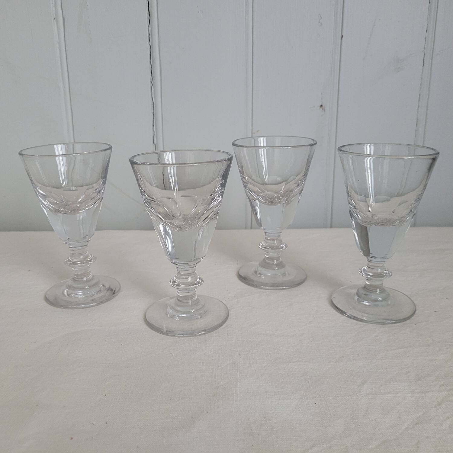 4 stemmed glasses from the 20s and 30s