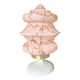Marbled opaline and porcelain art deco lamp