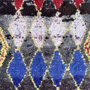 Tapis Marocain boucherouite coloré - 116 x 213 cm