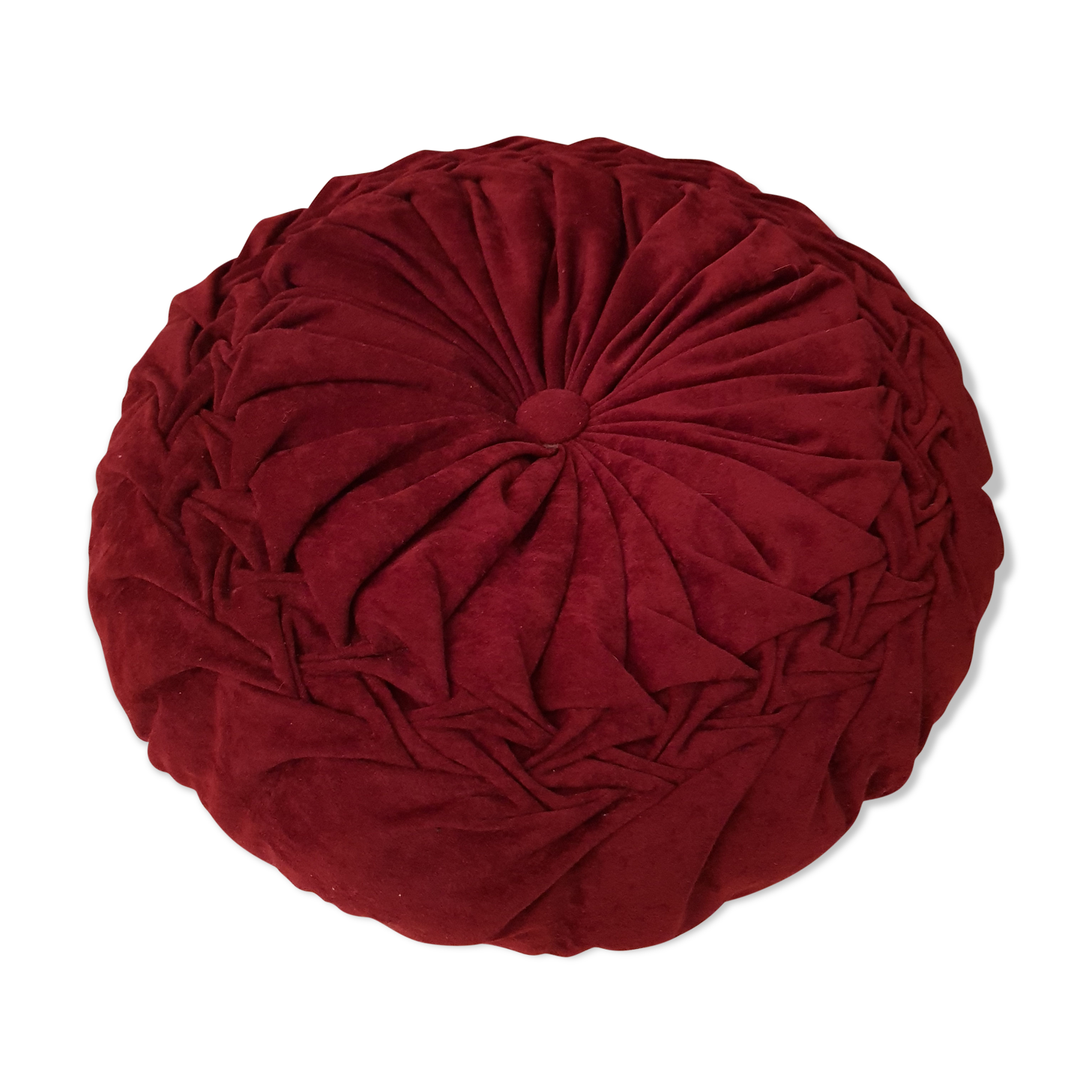 Velvet cushion bordeaux