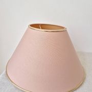Fabric lampshade with golden trim '70s - vintage