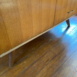 Scandinavian chest of drawers with vintage 70s compass legs.