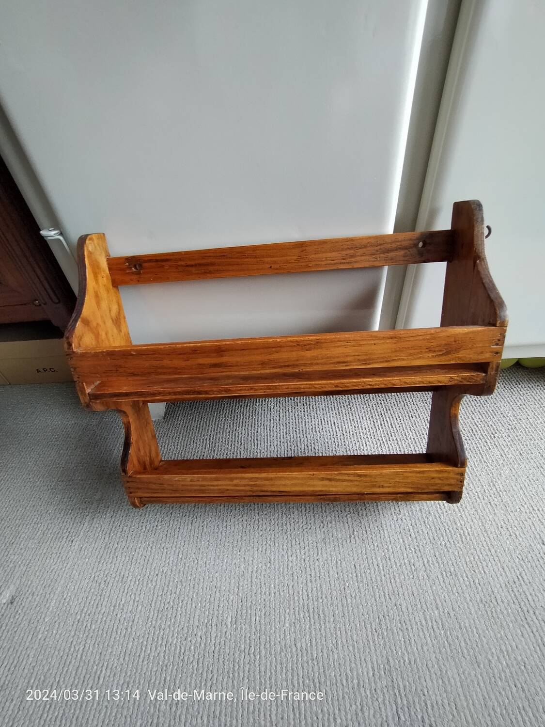 Étagère bois vintage