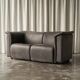 Sofa Karl Wittmann in patinated leather, 1980s