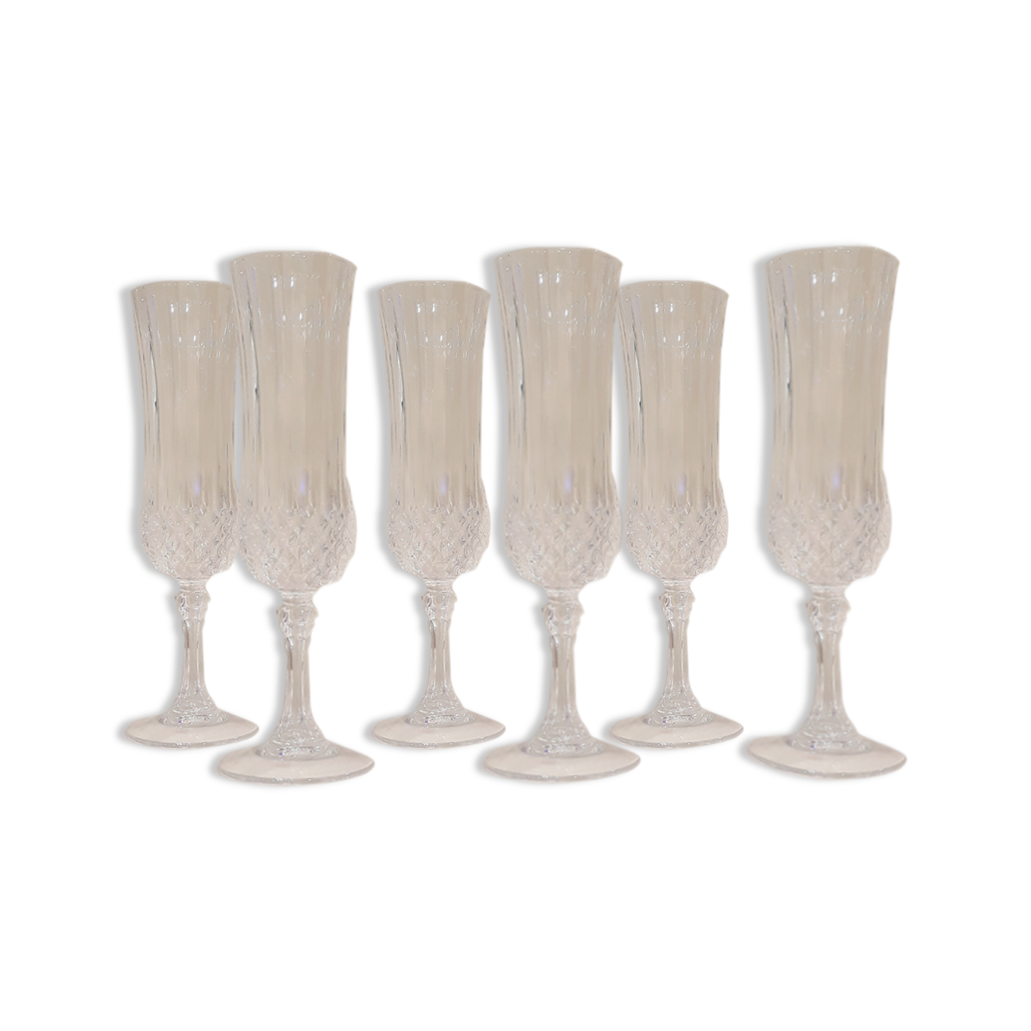 6 champagne flutes