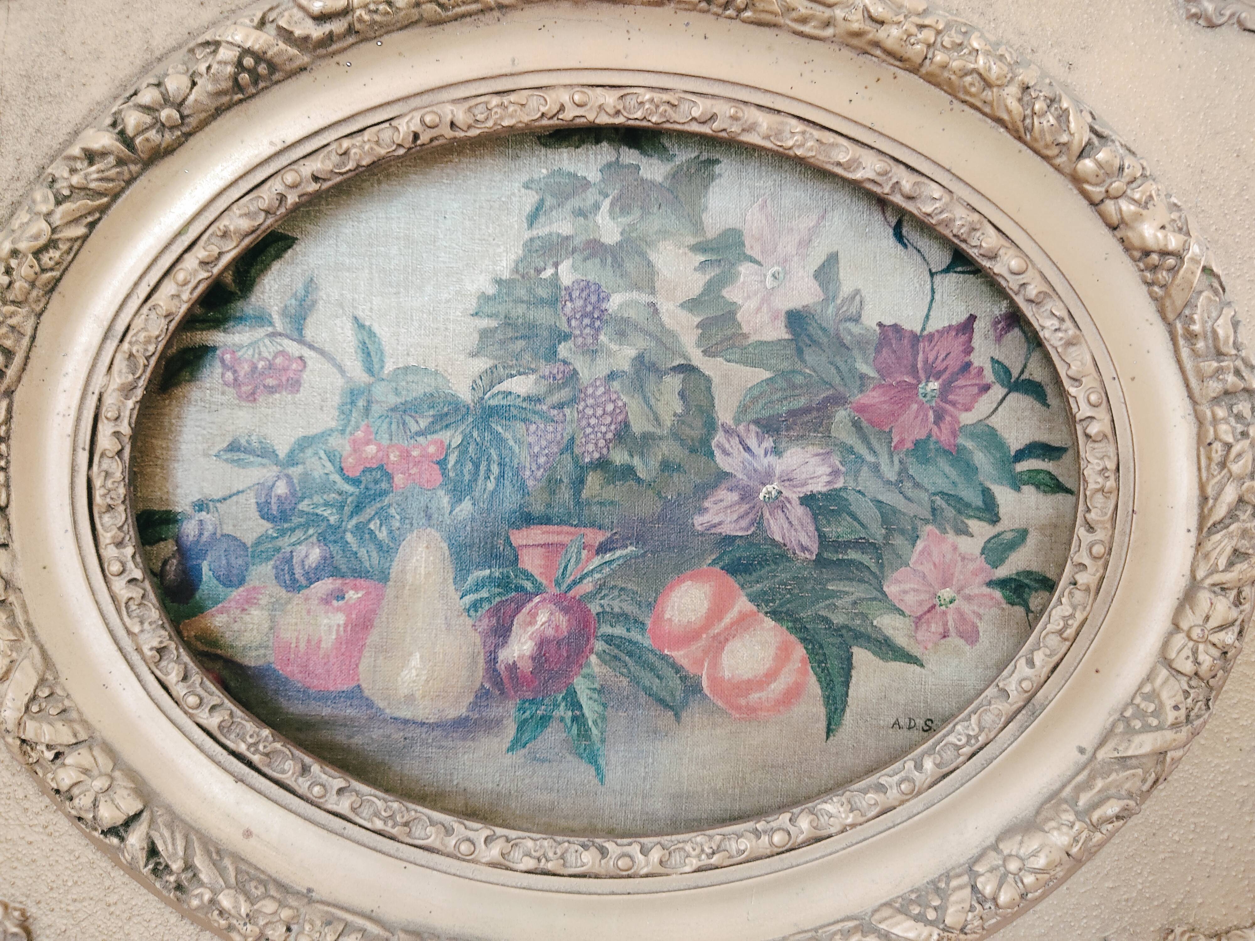 Still life with fruit, oil on canvas, Napoleon III