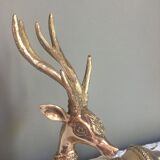 Vintage brass royal deer