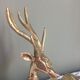 Cerf royal en laiton vintage