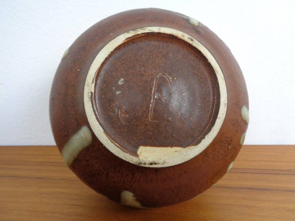 Danish Studio Ceramic Vase, 1960s