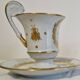 Paire de tasses litron d'époque Second Empire Décor impérial Napoléon Ier