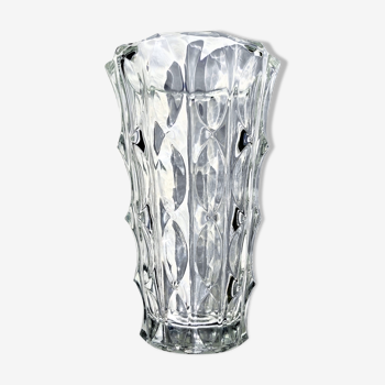 Vase en verre à pointes année 1960