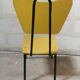 Yellow Jacques HITIER chair, vintage 50s