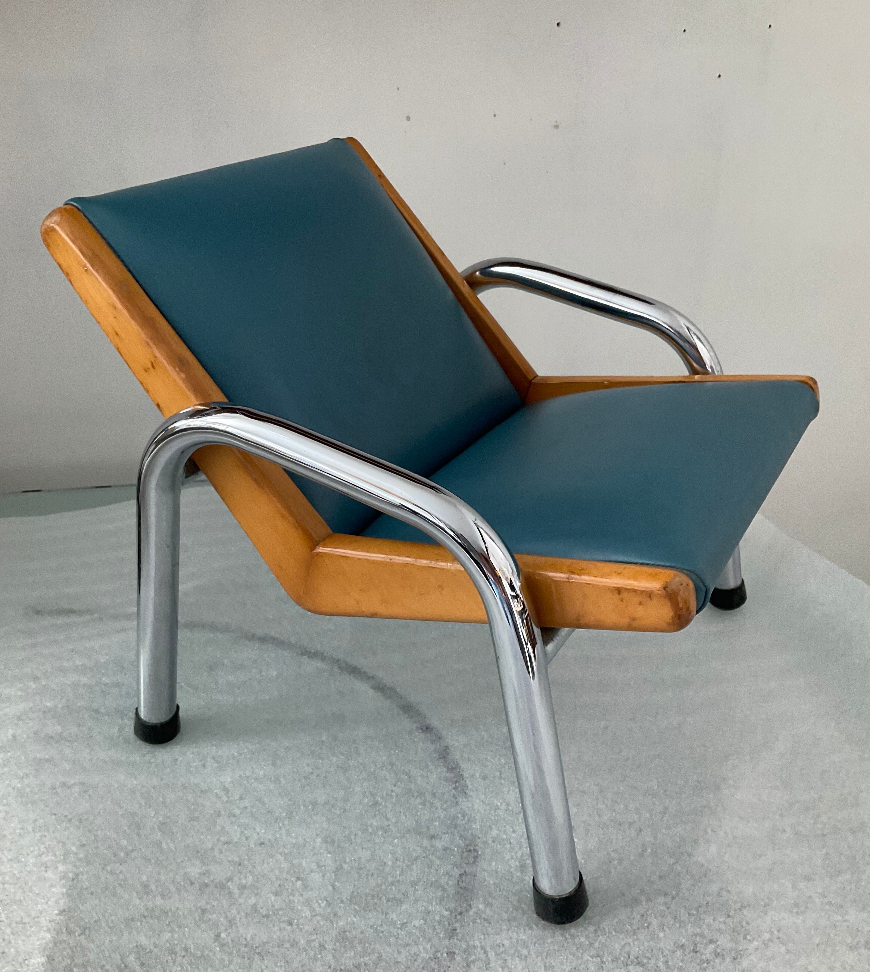 Fauteuil lounge enfant des années 50-60