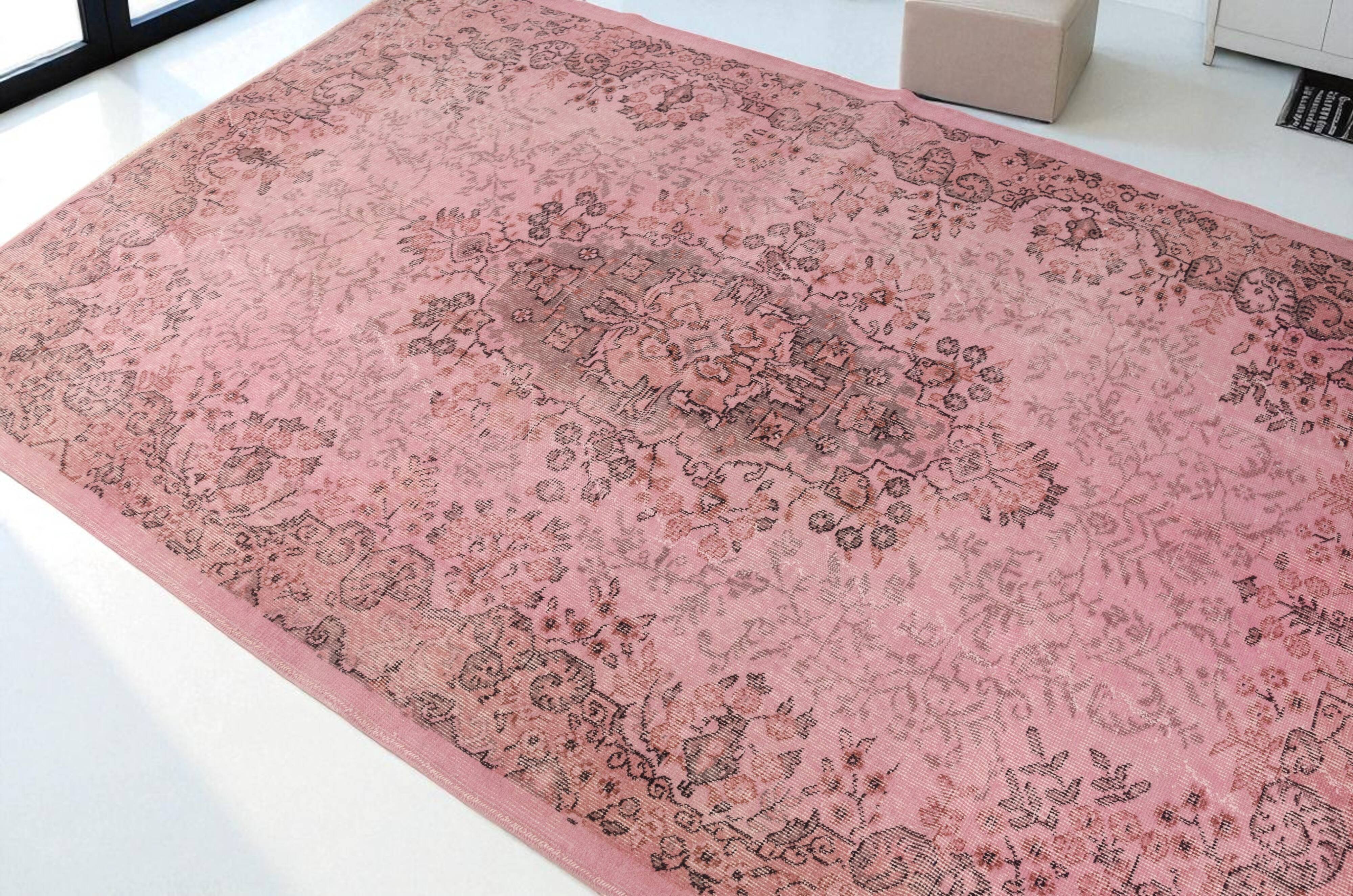 Home Decor Vintage Oushak Pink Rug sku 2530