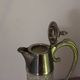 Large antique cut glass and silver-plated jug – English manufacture – 32 cm
