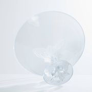 Large Lalique Plumeria crystal bowl circa 1980