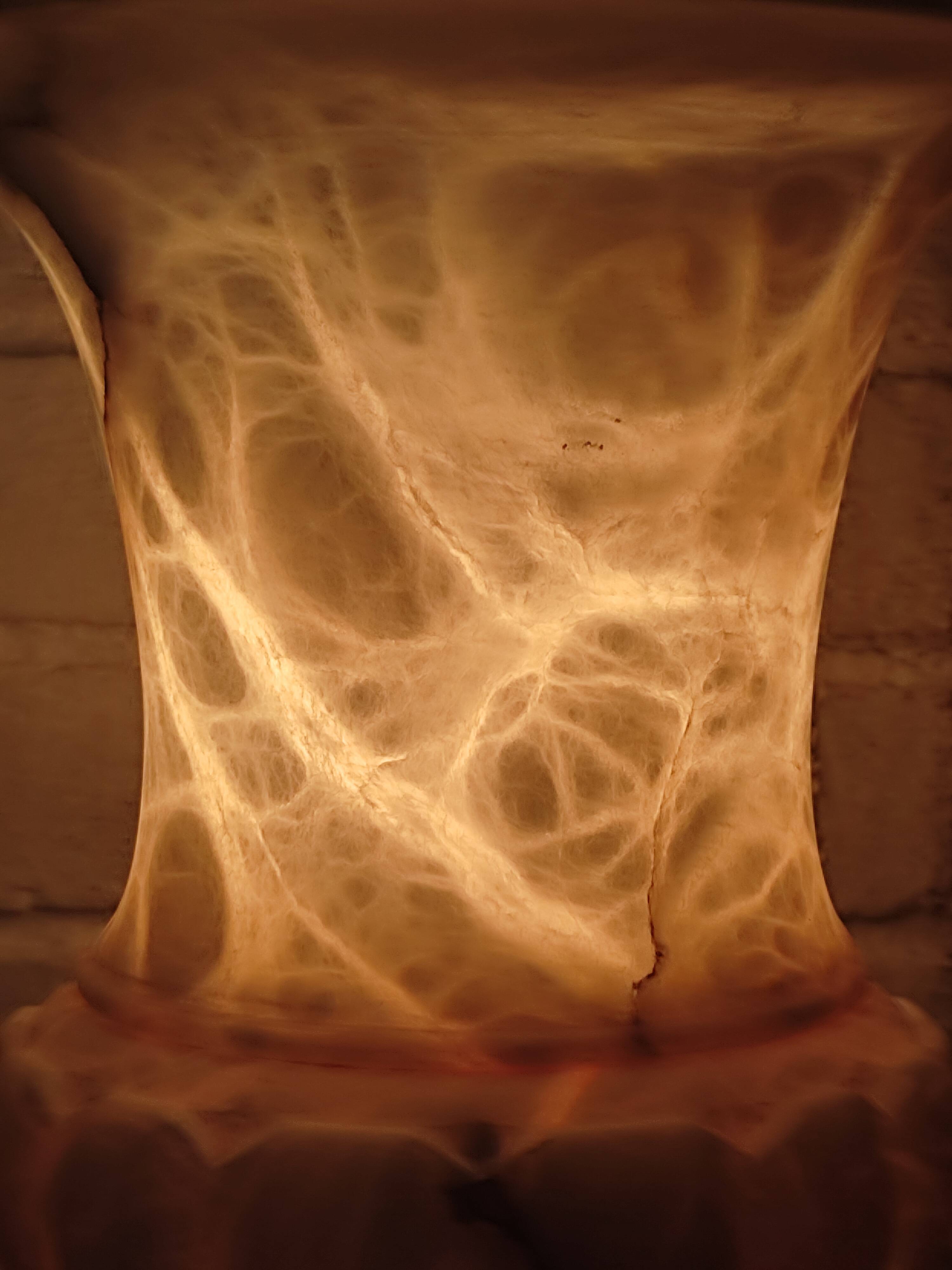 Art Deco lamp in Albatre