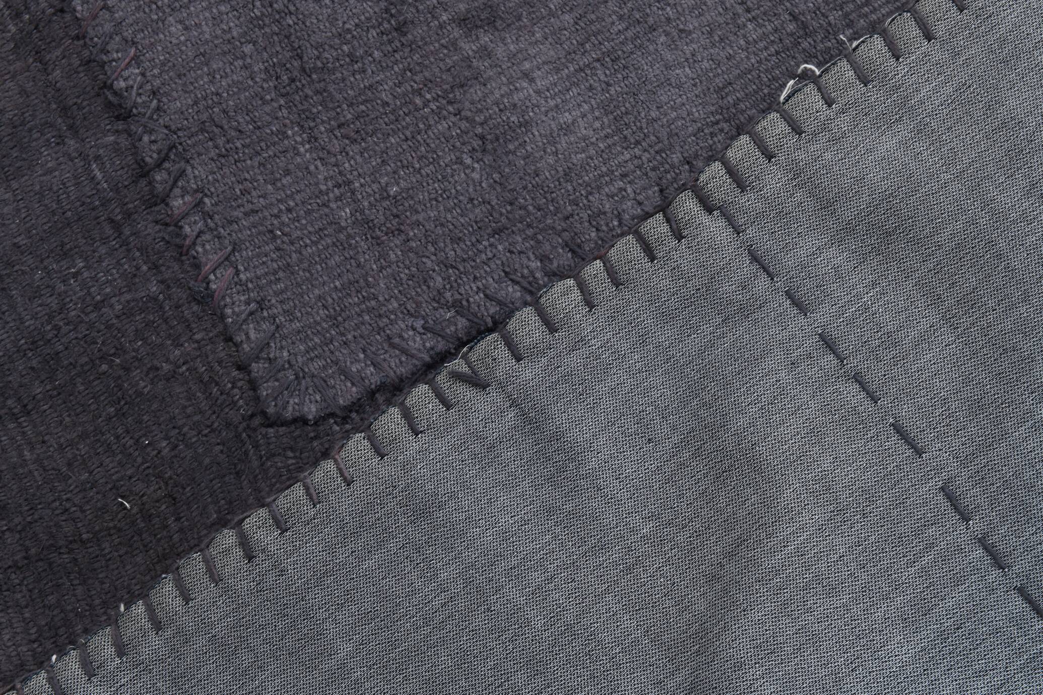 Tapis Kilim vintage surdimensionné gris cendré 8x10, 245x306 cm