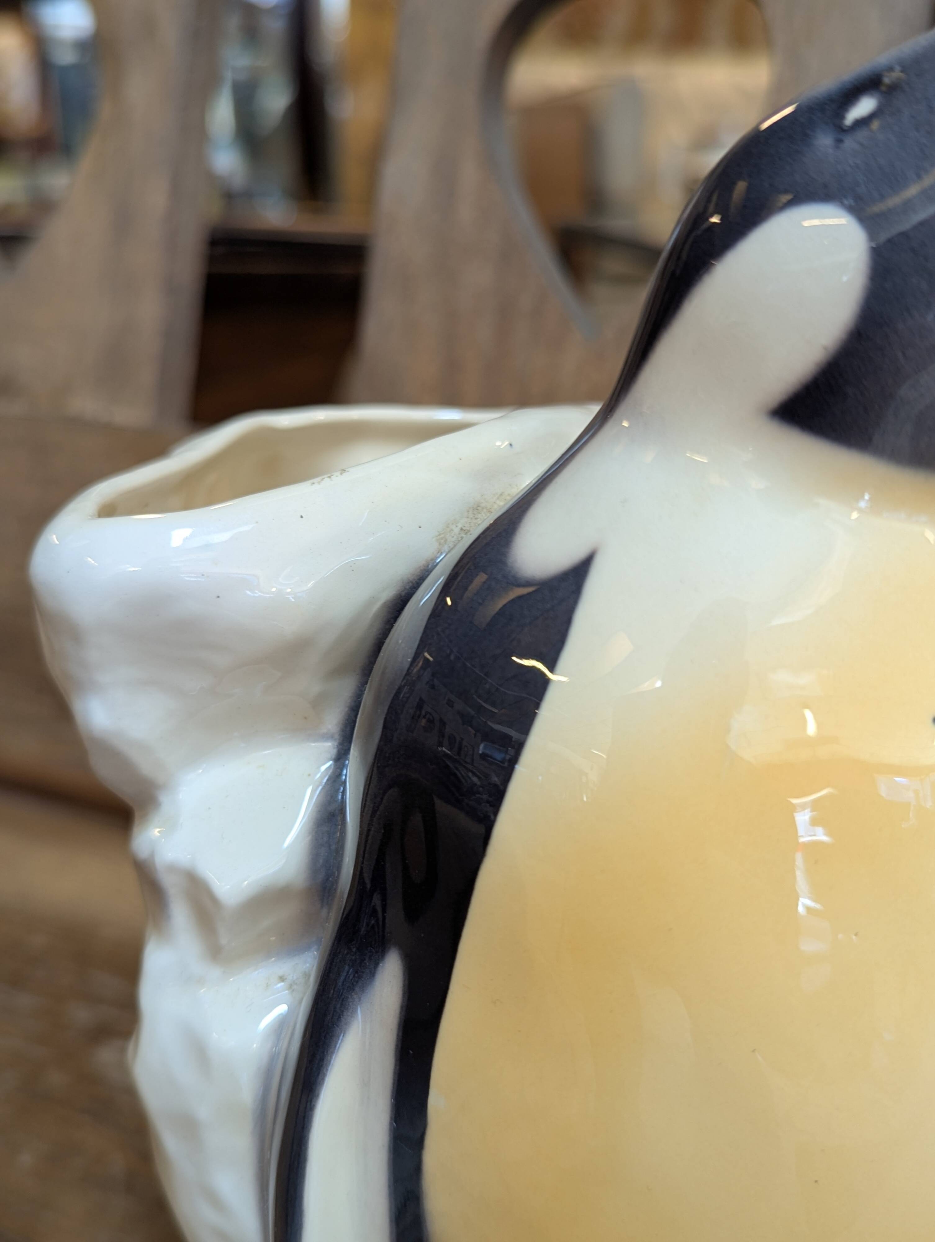 Pichet vintage pingouin barbotine