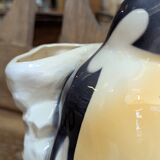 Pichet vintage pingouin barbotine